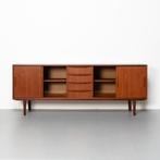 Vintage Deens Dressoir in teakhout, Ophalen, Gebruikt, 150 tot 200 cm, Teakhout