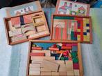 Antieke Houten blokjes in doos, Antiek en Kunst, Antiek | Speelgoed, Ophalen