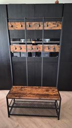 Kapstok met bankje en schoenenrek met houten details, Zo goed als nieuw, 150 tot 200 cm, Hout, Ophalen