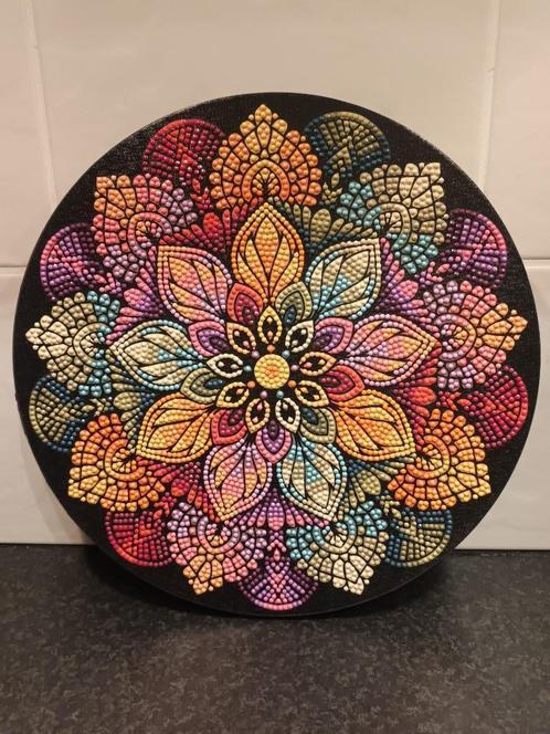 Nieuw diamond painting Mandala Lotus 30 cm, Huis en Inrichting, Woonaccessoires | Wanddecoraties, Nieuw, Ophalen of Verzenden