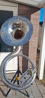 Bes Sousafoon, B&M Symphonic - 1974 - Zilver gelakt, Ophalen, Gebruikt, Bes-tuba