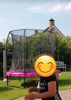 SALTA trampoline roze met vangnet, Zo goed als nieuw, Ophalen