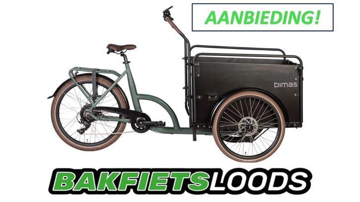 Bimas E-Cargo 3.3 Eco 2025 KORTING!! *smal FAVORIET!, Fietsen en Brommers, Fietsen | Bakfietsen, Nieuw, Overige merken, 4 kinderen of meer