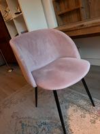 Roze fluwelen stoel, Huis en Inrichting, Ophalen, Zo goed als nieuw, Overige kleuren, Eén