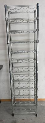 Zo goed als nieuw Ikea Omar metalen wijnrek - 48 flessen, Huis en Inrichting, Ophalen, Zo goed als nieuw, 25 flessen of meer, Metaal