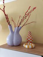 Paarse Knoflookbol Vaas/ diverse funky decoratie, Ophalen, Overige kleuren, Aardewerk of Porselein, Zo goed als nieuw
