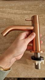 Koudwaterkraan & wc-rolhouder geborsteld koper, Ophalen, Minder dan 50 cm, Overige typen, Nieuw