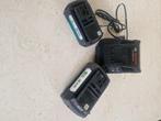 Accu's plus lader Bosch. 36V2A en 36V4A. Voor grasmaaier ed, Ophalen of Verzenden, Zo goed als nieuw, Accu-grasmaaier, BOSCH