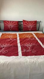 Mooie tweepersoons dekbedovertrek met bloemmotief, Dekbedovertrek, Tweepersoons, Ophalen of Verzenden, Zo goed als nieuw