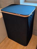 Zwarte Acaza Wasbox met Deksel, 2 vakken 130l, Ophalen, Zo goed als nieuw, Zwart, Overige typen