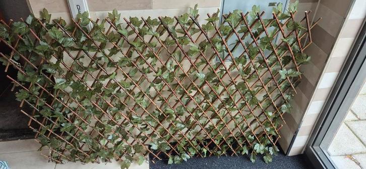 2x Uitschuifbaar Decoratie Rek met Bladeren, Tuin en Terras, Tuinhekken en Hekwerk, Sierhekwerk, IJzer, Ophalen