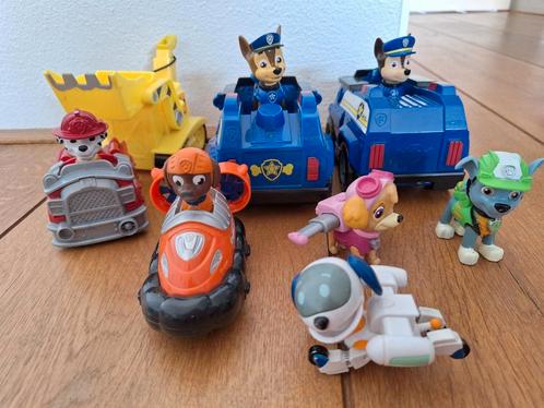 Paw patrol voertuigen en poppetjes, Kinderen en Baby's, Speelgoed | Actiefiguren, Gebruikt, Ophalen of Verzenden