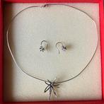 Nico Taeymans zilveren ketting met hanger en oorbellen, Met hanger, Ophalen of Verzenden, Zo goed als nieuw, Zilver