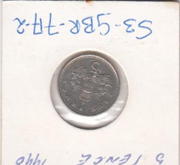S3-GBR-0717-02 Verenigd Koninkrijk 5 pence 1990  VF KM 937b beschikbaar voor biedingen