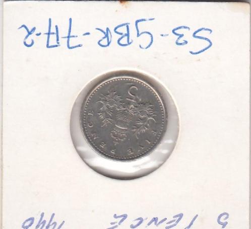 S3-GBR-0717-02 Verenigd Koninkrijk 5 pence 1990  VF KM 937b, Postzegels en Munten, Munten | Europa | Niet-Euromunten, Overige landen