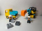 Duplo 10931 Truck en Graafmachine met rupsbanden, Ophalen of Verzenden, Gebruikt, Duplo