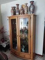 Vitrinekast met verlichting, Ophalen, 100 tot 150 cm, Klassiek, Zo goed als nieuw