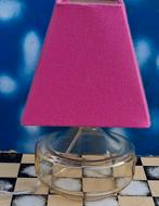 Tafellamp. Glazen voet.  29 cm., Huis en Inrichting, Ophalen, Post modern, Glas, Zo goed als nieuw