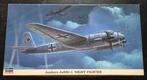 Hasegawa Junkers Ju88G-1 `Night Fighter´ 1:72, Ophalen of Verzenden, Zo goed als nieuw, Vliegtuig, Hasegawa