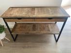 Sidetable Riviera maison Shelter Island zgan, 100 tot 150 cm, Ophalen of Verzenden, Zo goed als nieuw, Metaal