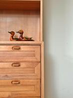Vintage wandkast grenen hout jaren 50/60/70/80, Huis en Inrichting, Kasten | Wandmeubels, Ophalen, Gebruikt, Minder dan 150 cm