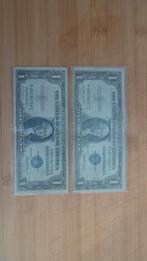 Two 1935 "pre In God We Trust" silver certificates, Ophalen of Verzenden