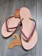 Roze glitter slippers Havaianas, maat 37-38, Nieuw (WW6), Ophalen of Verzenden, Nieuw, Roze