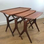 Johannes Andersen CFC teak nesting tables mimeset tafel, Antiek en Kunst, Ophalen