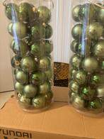 Kerstballen glanzend en mat groen, verschillende maten, Ophalen, Zo goed als nieuw