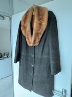 Erg mooie Vintage suede leren dames mantel maat M 38/40, Ophalen of Verzenden, Gedragen, Maat 38/40 (M), Bruin