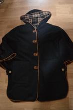 Wollen poncho/cape maat 42, Kleding | Dames, Jassen | Winter, Ophalen of Verzenden, Zo goed als nieuw, Maat 42/44 (L), Grijs