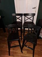 2 grote en 2 kleine Ikea barkrukken/kinderstoelen, 2 krukken, Ophalen, Gebruikt, 60 tot 90 cm