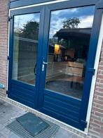 Kuntstof kozijnen met openslaande deuren, Doe-het-zelf en Verbouw, Kozijnen en Schuifpuien, Gebruikt, Deurkozijn, Ophalen of Verzenden