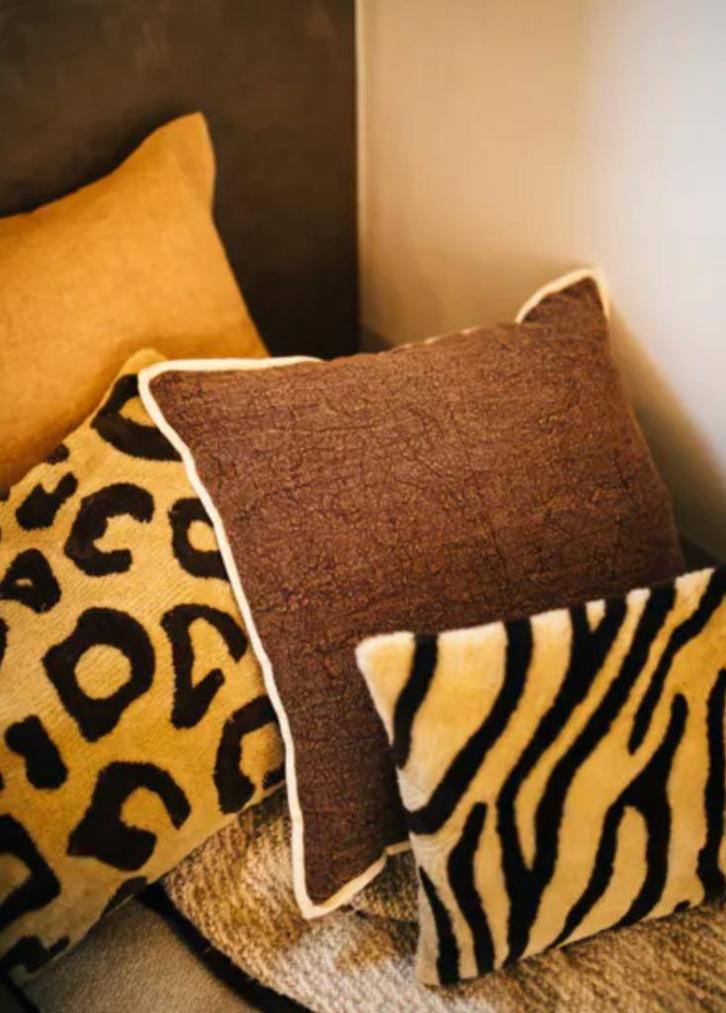 Sierkussens Pomax, Huis en Inrichting, Woonaccessoires | Kussens, Nieuw, Bruin, Overige vormen, Ophalen of Verzenden