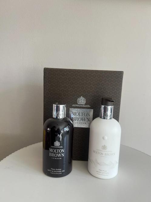 MOLTON BROWN - BATH & SHOWERGEL NEON AMBER + MILK MUSK LOTIO, Sieraden, Tassen en Uiterlijk, Uiterlijk | Lichaamsverzorging, Nieuw