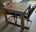 Eettafel (80 x 80 cm) met 2 stoelen, Minder dan 4 stoelen, Zo goed als nieuw, Ophalen