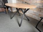 Ronde Eettafel met Stalen Onderstel - 120cm, Huis en Inrichting, Tafels | Eettafels, Ophalen, Gebruikt, 100 tot 150 cm, Rond