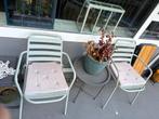 Tuinset met 2 stoelen en bijzettafel, Ophalen, Gebruikt, Twee, Overige kleuren