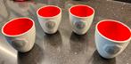 Vier leuke mokken postcodeloterij, Huis en Inrichting, Keramiek, Ophalen of Verzenden, Zo goed als nieuw, Overige stijlen