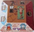 blik van Delacre in de vorm van huis met vier jaargetijden, Ophalen of Verzenden, Zo goed als nieuw, Overige, Overige merken