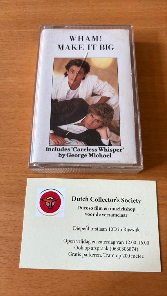 Wham muziek cassette Make it Big originele release, Cd's en Dvd's, Cassettebandjes, Gebruikt, Origineel, Pop, 1 bandje, Ophalen of Verzenden
