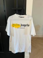 Palm Angels Sprayed T-shirt Wit/Geel - S, Palm Angels, Wit, Ophalen of Verzenden, Zo goed als nieuw