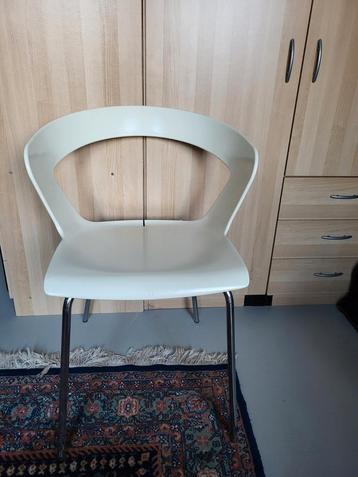 Witte Design Stoel - Modern metalmobil Ibis beschikbaar voor biedingen