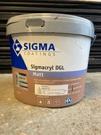 tekoop latex sigmacryl dgl, Doe-het-zelf en Verbouw, Verf, Beits en Lak, 5 tot 10 liter, Ophalen, Nieuw, Grijs