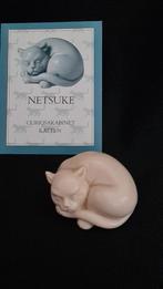 Netsuke kat (Franklin Mint), Antiek en Kunst, Ophalen of Verzenden