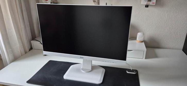 Iiyama 27 inch QHD IPS Monitor - Witte Uitvoering, Computers en Software, Monitoren, Zo goed als nieuw, 61 t/m 100 Hz, DisplayPort