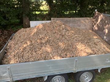 Houtsnippers evt bezorgen vers gesnipperd eiken mulch beschikbaar voor biedingen