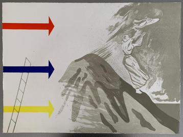 Hannes Postma - Gesigneerde zeefdruk - Dame met hoed beschikbaar voor biedingen