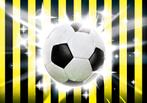 Voetbal fotobehang Geel Zwart, Voetbal behang, div. kleuren, Kinderen en Baby's, Kinderkamer | Inrichting en Decoratie, Verzenden