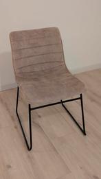 4 stijlvolle stoelen met metalen frame, Ophalen, Bruin, Zo goed als nieuw, Metaal